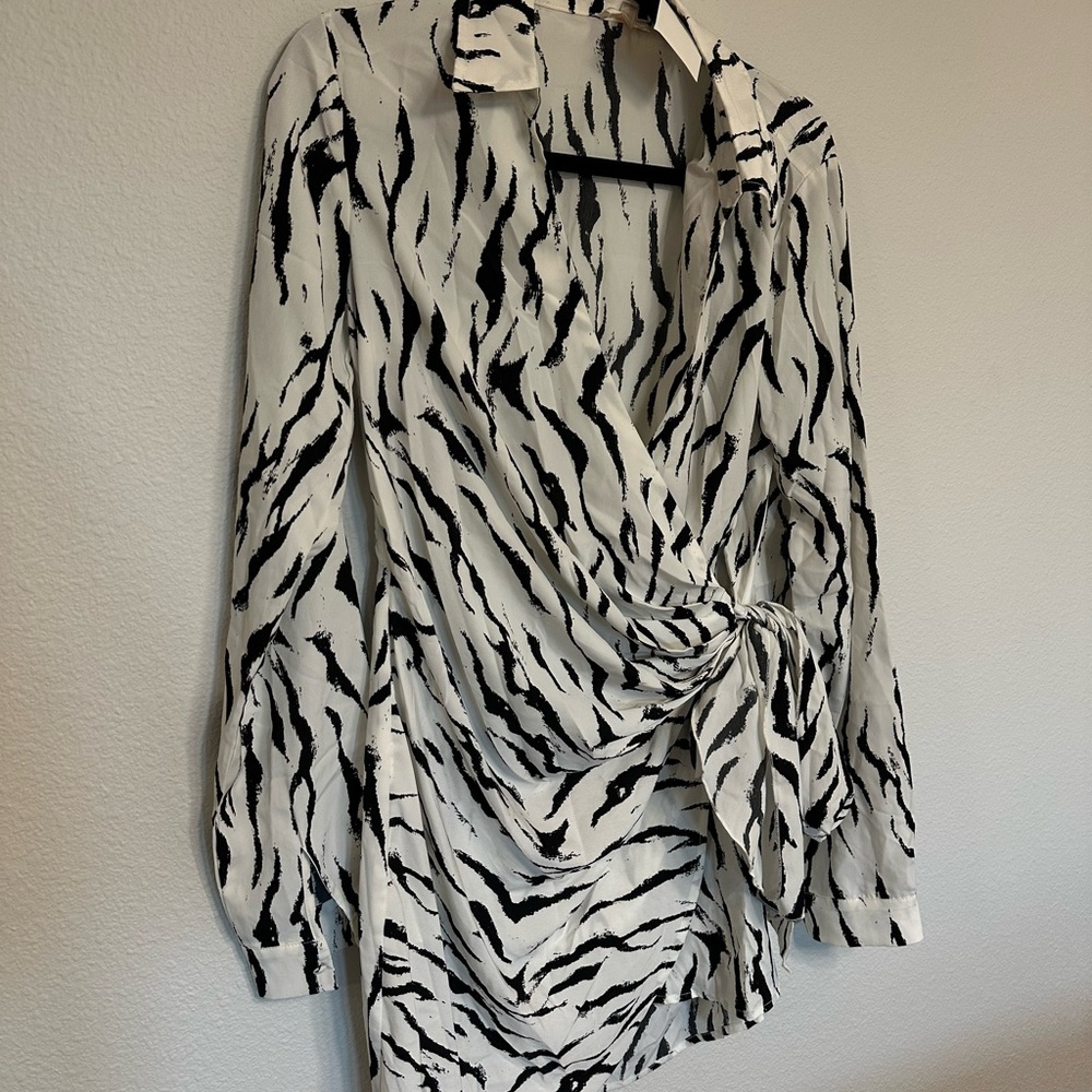 NWT Black and White Zebra Print Women's Dress